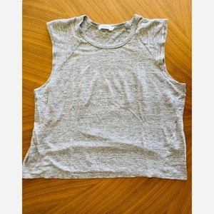 A.L.C. Marled Round Neck Muscle Tee